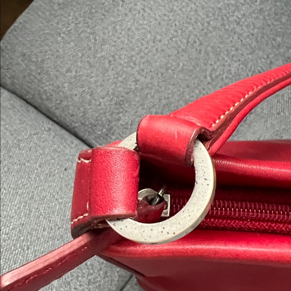 Fossil Deep Red Leather Zippered Purse - Picture 11 of 11